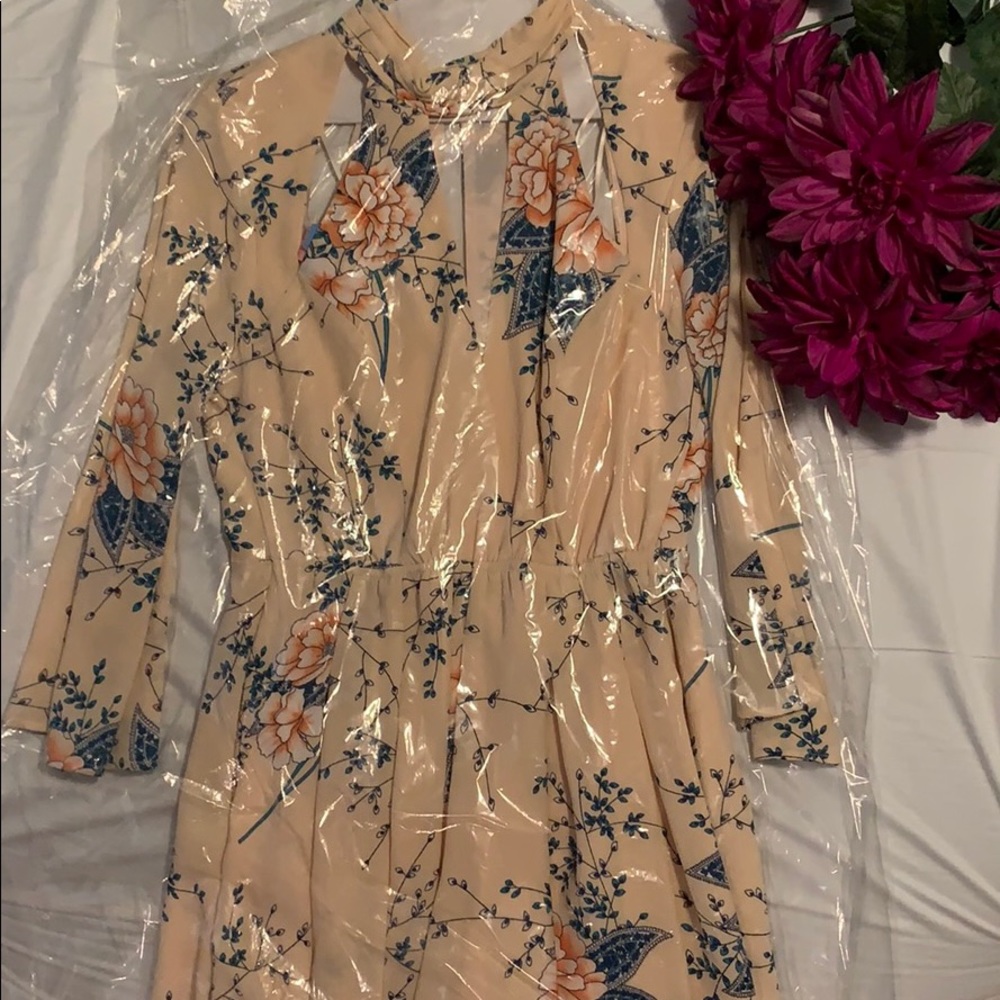 Luxxel Plunging Neck Romper